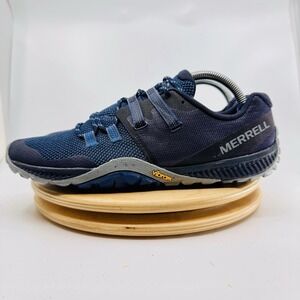 Merrell Trail Glove 6 Shoes Mens 9 Blue Barefoot Trail Running Sneakers